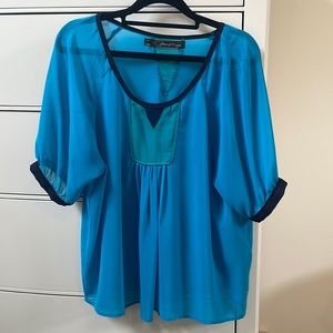 Patterson J. Kincaid Silk Short Sleeve top size M